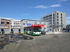 安陽市北廠街、彰德路公交充電樁雨棚膜結(jié)構(gòu)接近尾聲